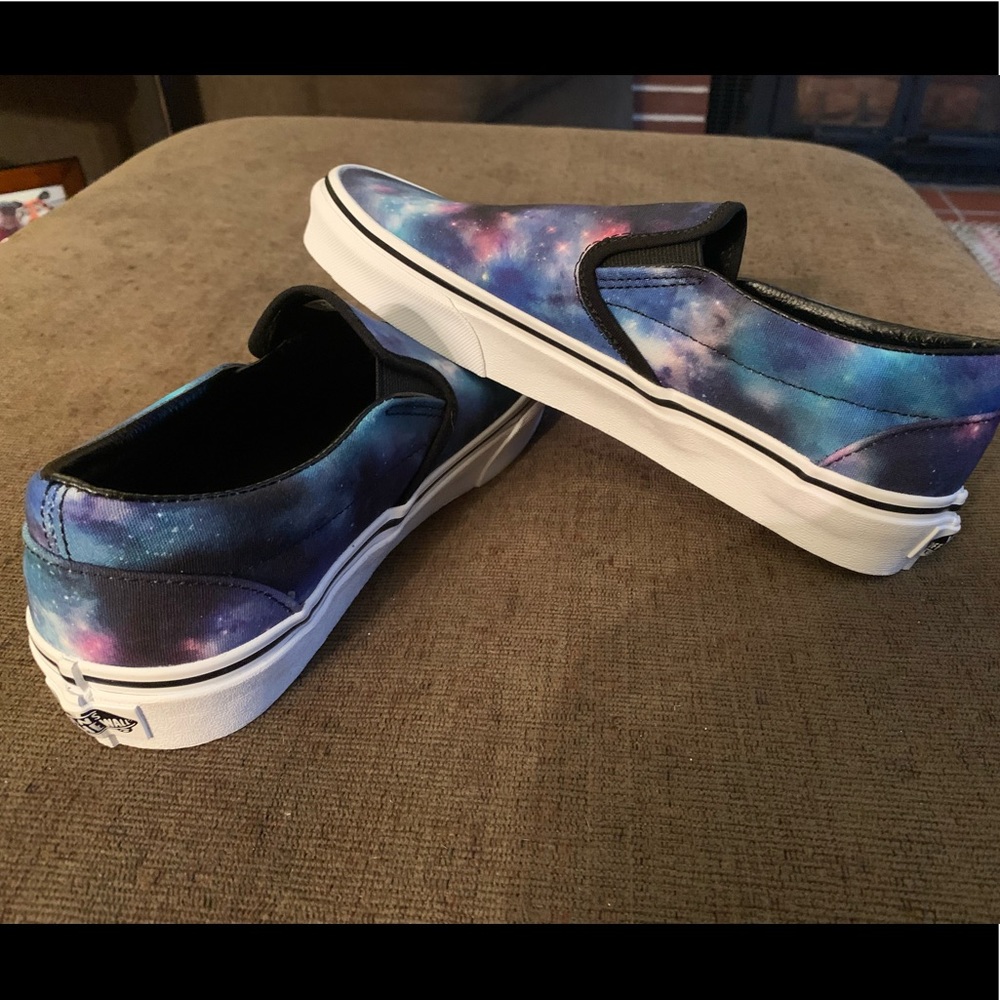 Vans Galaxy Slip-On Sneakers - Blue and Purple
